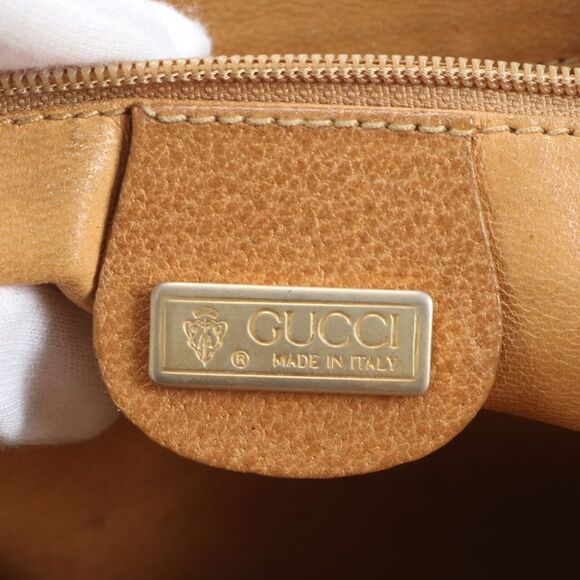 Gucci New Jackie 001 01 Leather Canvas 2WAY Shoulder Bag Shoulder Hand Genuine - Picture 10 of 11